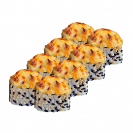 Запечений з креветкою в кунжуті